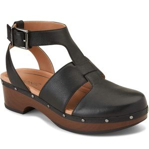 Vionic Women's Day Faye T-Strap Casual Clog - Ladies Clog Orthotic Support, 9